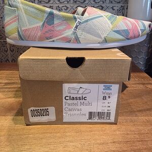 TOMS Women's Pastel Multi Canvas Flats